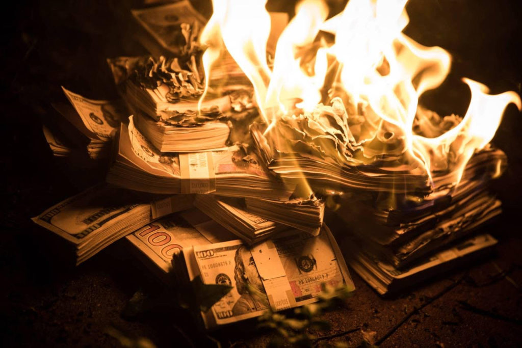 Expensive habits are like burning money!