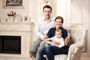 Richest families in the world: A young couple with a baby sat in their expensive house with their art and furniture collections